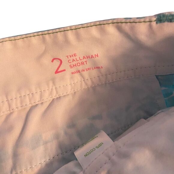 Lilly Pulitzer The Callahan Shorts in Shorely Blue Sea Cups Sz 2 Blue Seashells - Picture 3 of 6